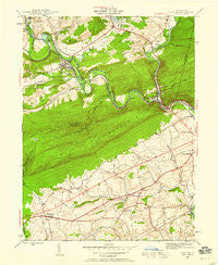 Auburn Pennsylvania Historical topographic map, 1:24000 scale, 7.5 X 7.5 Minute, Year 1945