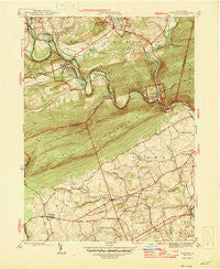 Auburn Pennsylvania Historical topographic map, 1:31680 scale, 7.5 X 7.5 Minute, Year 1946