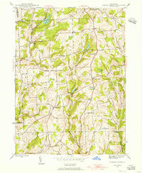 Auburn Center Pennsylvania Historical topographic map, 1:24000 scale, 7.5 X 7.5 Minute, Year 1945