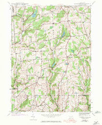 Auburn Center Pennsylvania Historical topographic map, 1:24000 scale, 7.5 X 7.5 Minute, Year 1945
