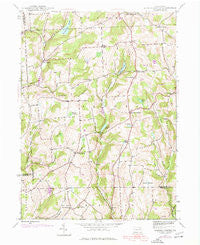 Auburn Center Pennsylvania Historical topographic map, 1:24000 scale, 7.5 X 7.5 Minute, Year 1945