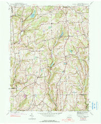 Auburn Center Pennsylvania Historical topographic map, 1:24000 scale, 7.5 X 7.5 Minute, Year 1945