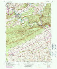 Auburn Pennsylvania Historical topographic map, 1:24000 scale, 7.5 X 7.5 Minute, Year 1945