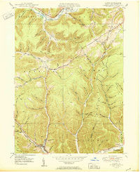 Austin Pennsylvania Historical topographic map, 1:24000 scale, 7.5 X 7.5 Minute, Year 1950