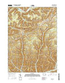 Austin Pennsylvania Current topographic map, 1:24000 scale, 7.5 X 7.5 Minute, Year 2016