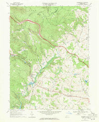 Bakersville Pennsylvania Historical topographic map, 1:24000 scale, 7.5 X 7.5 Minute, Year 1967