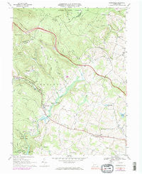 Bakersville Pennsylvania Historical topographic map, 1:24000 scale, 7.5 X 7.5 Minute, Year 1967