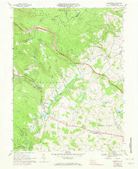 Bakersville Pennsylvania Historical topographic map, 1:24000 scale, 7.5 X 7.5 Minute, Year 1967