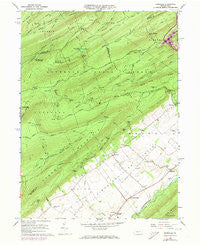 Barrville Pennsylvania Historical topographic map, 1:24000 scale, 7.5 X 7.5 Minute, Year 1966