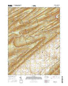 Barrville Pennsylvania Current topographic map, 1:24000 scale, 7.5 X 7.5 Minute, Year 2016