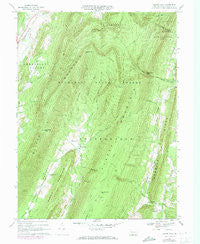 Beans Cove Pennsylvania Historical topographic map, 1:24000 scale, 7.5 X 7.5 Minute, Year 1967