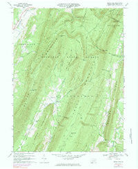 Beans Cove Pennsylvania Historical topographic map, 1:24000 scale, 7.5 X 7.5 Minute, Year 1967
