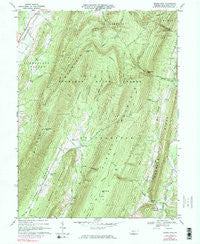 Beans Cove Pennsylvania Historical topographic map, 1:24000 scale, 7.5 X 7.5 Minute, Year 1967