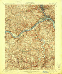 Beaver Pennsylvania Historical topographic map, 1:62500 scale, 15 X 15 Minute, Year 1904