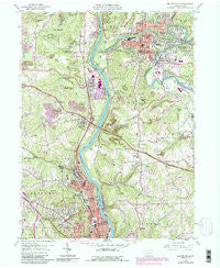 Beaver Falls Pennsylvania Historical topographic map, 1:24000 scale, 7.5 X 7.5 Minute, Year 1957