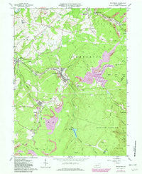 Beaverdale Pennsylvania Historical topographic map, 1:24000 scale, 7.5 X 7.5 Minute, Year 1963
