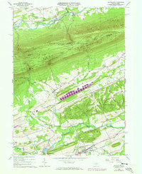 Beavertown Pennsylvania Historical topographic map, 1:24000 scale, 7.5 X 7.5 Minute, Year 1965