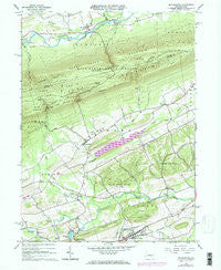 Beavertown Pennsylvania Historical topographic map, 1:24000 scale, 7.5 X 7.5 Minute, Year 1965