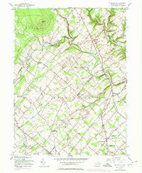 Bedminster Pennsylvania Historical topographic map, 1:24000 scale, 7.5 X 7.5 Minute, Year 1957