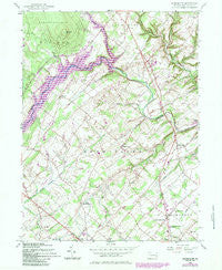 Bedminster Pennsylvania Historical topographic map, 1:24000 scale, 7.5 X 7.5 Minute, Year 1957