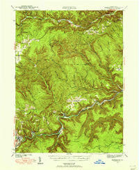 Benezette Pennsylvania Historical topographic map, 1:62500 scale, 15 X 15 Minute, Year 1941