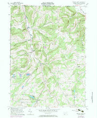 Bentley Creek Pennsylvania Historical topographic map, 1:24000 scale, 7.5 X 7.5 Minute, Year 1957