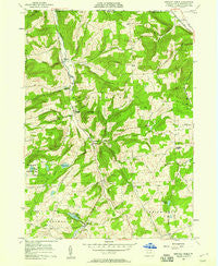 Bentley Creek Pennsylvania Historical topographic map, 1:24000 scale, 7.5 X 7.5 Minute, Year 1957