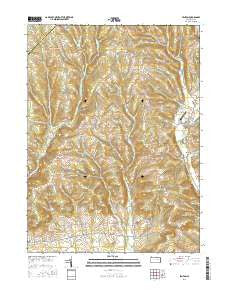 Benton Pennsylvania Current topographic map, 1:24000 scale, 7.5 X 7.5 Minute, Year 2016