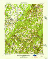 Berlin Pennsylvania Historical topographic map, 1:62500 scale, 15 X 15 Minute, Year 1923