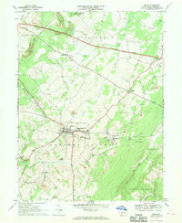 Berlin Pennsylvania Historical topographic map, 1:24000 scale, 7.5 X 7.5 Minute, Year 1967