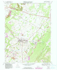 Berlin Pennsylvania Historical topographic map, 1:24000 scale, 7.5 X 7.5 Minute, Year 1967