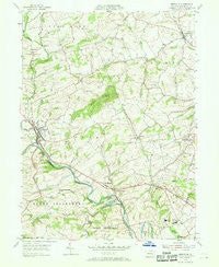 Bernville Pennsylvania Historical topographic map, 1:24000 scale, 7.5 X 7.5 Minute, Year 1955