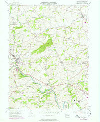 Bernville Pennsylvania Historical topographic map, 1:24000 scale, 7.5 X 7.5 Minute, Year 1955