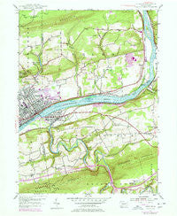 Berwick Pennsylvania Historical topographic map, 1:24000 scale, 7.5 X 7.5 Minute, Year 1955