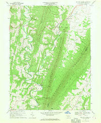 Big Cove Tannery Pennsylvania Historical topographic map, 1:24000 scale, 7.5 X 7.5 Minute, Year 1967