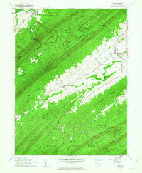 Blain Pennsylvania Historical topographic map, 1:24000 scale, 7.5 X 7.5 Minute, Year 1960