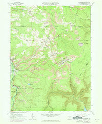 Blandburg Pennsylvania Historical topographic map, 1:24000 scale, 7.5 X 7.5 Minute, Year 1963