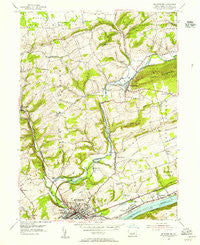 Bloomsburg Pennsylvania Historical topographic map, 1:24000 scale, 7.5 X 7.5 Minute, Year 1953