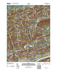 Bloomsburg Pennsylvania Historical topographic map, 1:24000 scale, 7.5 X 7.5 Minute, Year 2010