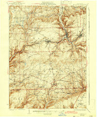 Blossburg Pennsylvania Historical topographic map, 1:62500 scale, 15 X 15 Minute, Year 1927