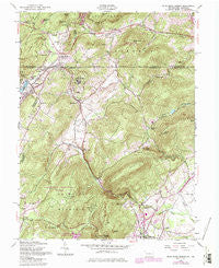 Blue Ridge Summit Pennsylvania Historical topographic map, 1:24000 scale, 7.5 X 7.5 Minute, Year 1953