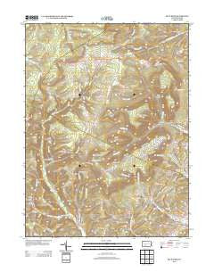 Blue Knob Pennsylvania Historical topographic map, 1:24000 scale, 7.5 X 7.5 Minute, Year 2013