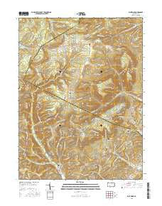 Blue Knob Pennsylvania Current topographic map, 1:24000 scale, 7.5 X 7.5 Minute, Year 2016