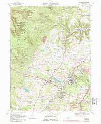 Boswell Pennsylvania Historical topographic map, 1:24000 scale, 7.5 X 7.5 Minute, Year 1967