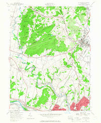 Boyertown Pennsylvania Historical topographic map, 1:24000 scale, 7.5 X 7.5 Minute, Year 1957