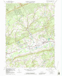 Brodheadsville Pennsylvania Historical topographic map, 1:24000 scale, 7.5 X 7.5 Minute, Year 1960