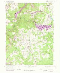 Brush Valley Pennsylvania Historical topographic map, 1:24000 scale, 7.5 X 7.5 Minute, Year 1963