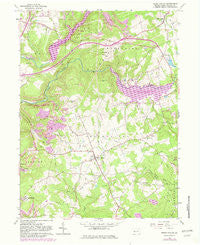 Brush Valley Pennsylvania Historical topographic map, 1:24000 scale, 7.5 X 7.5 Minute, Year 1963