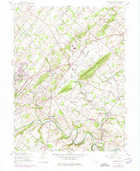 Buckingham Pennsylvania Historical topographic map, 1:24000 scale, 7.5 X 7.5 Minute, Year 1953