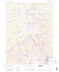 Burgettstown Pennsylvania Historical topographic map, 1:24000 scale, 7.5 X 7.5 Minute, Year 1954